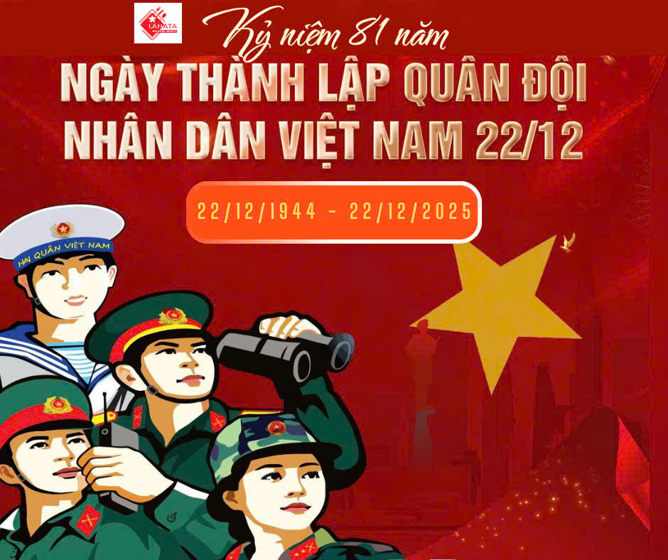 CHÚC MỪNG -NGÀY THÀNH LẬP QUÂN ĐỘI NHÂN DÂN VIỆT NAM  22/12