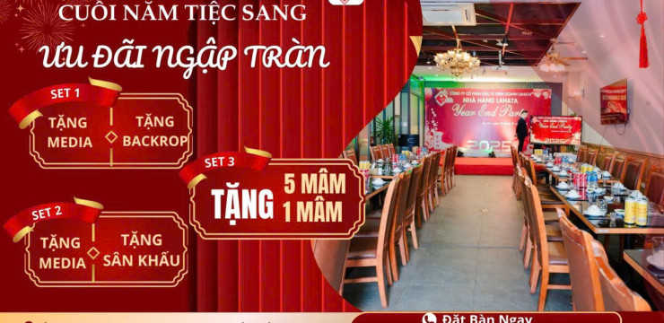 Cuối năm là dịp tuyệt vời để sum vầy – và Lahata Restaurant sẽ làm những khoảnh khắc ấy thêm trọn vẹn.